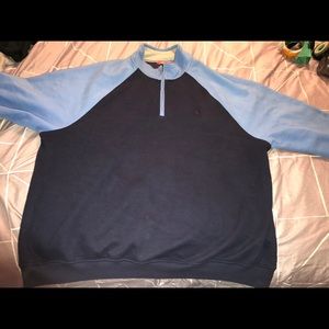 Mens Izod Navy/Baby Blue two toned fleece 3xl 3x